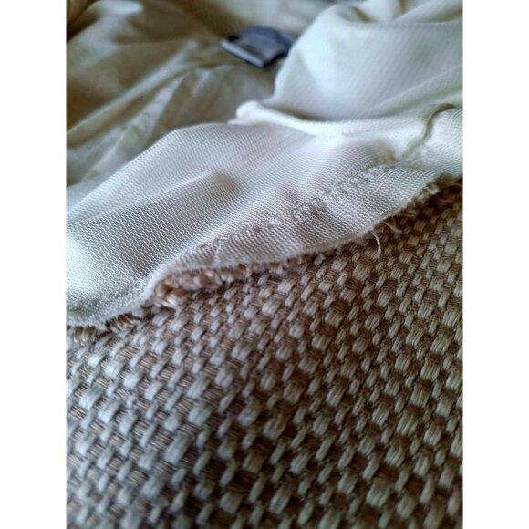 Soft Surroundings Textured Women's Open-Front Blazer with Frayed Hem & White Ruf - Picture 12 of 12